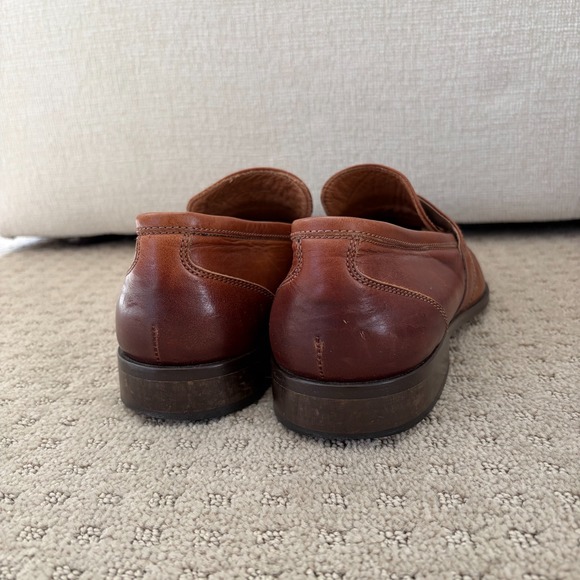 Donald J Pliner Italian Leather Penny Loafers Men‎ US 9.5M Brown Made in Italy main image 10